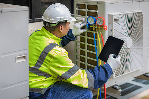 Professional Hvac Maintenance technician working in Westmont, CA